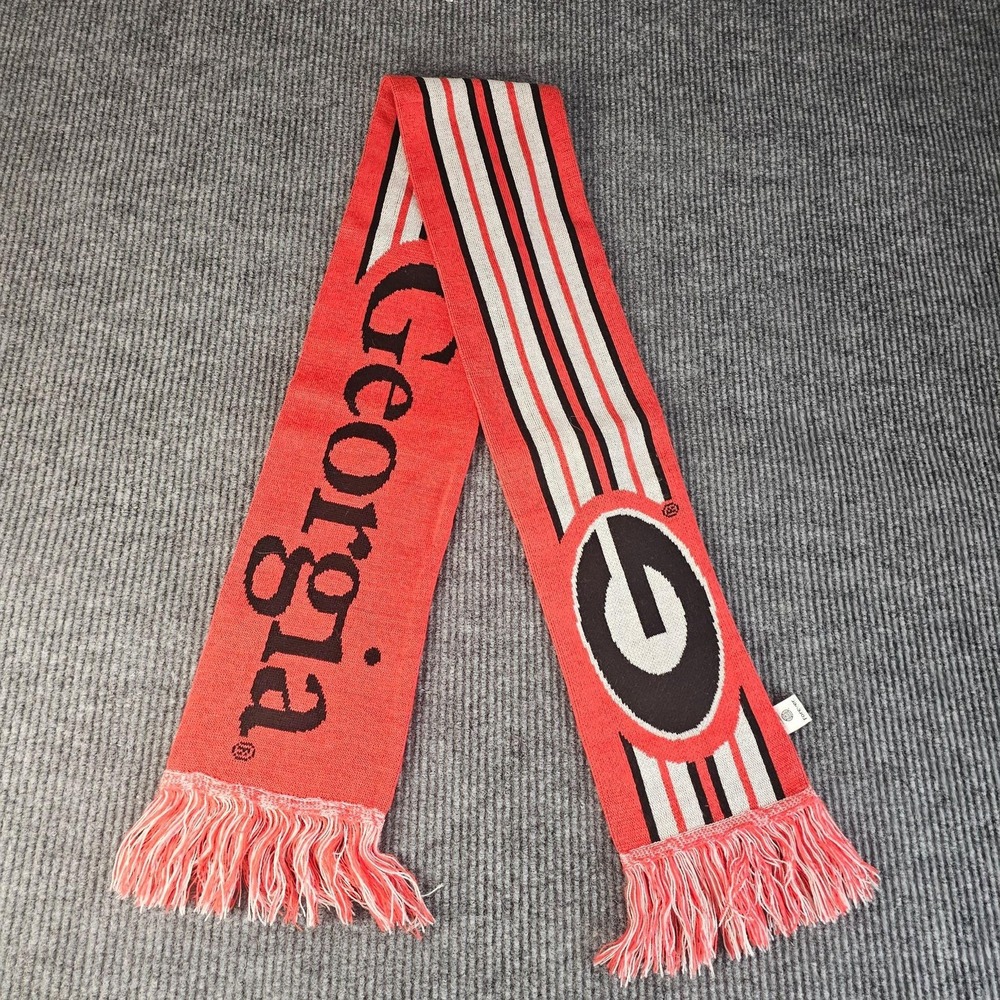 Georgia Bulldogs Scarf Mens One Size Red NCAA Football Forever Collectibles